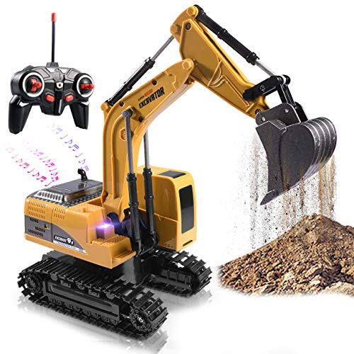 Remote Control Excavator, Beach Excavator Sand Toy Gift for Boys Age 3-7 | Amazon (US)