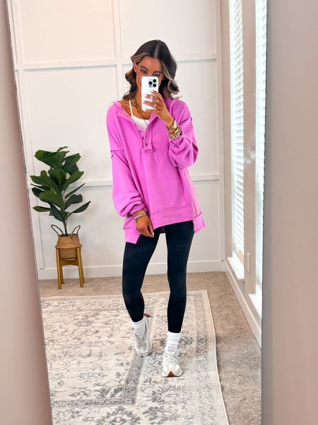 ✨Theis oversized top would make the comfiest Valentine’s Day outfit!! 

✨Fits oversized. I’m wearing a size small. 

#valentinesdayoutfit #pinkshirt #comfyoutfit Valentines Day outfit

#LTKGiftGuide #LTKfindsunder50 #LTKfitness