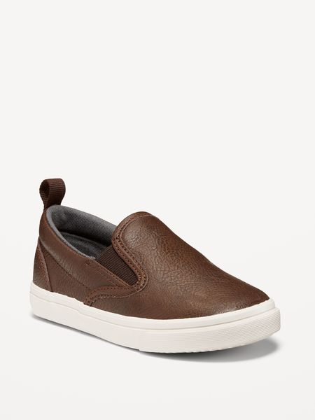 Faux-Leather Slip-Ons for Toddler Boys | Old Navy (US)