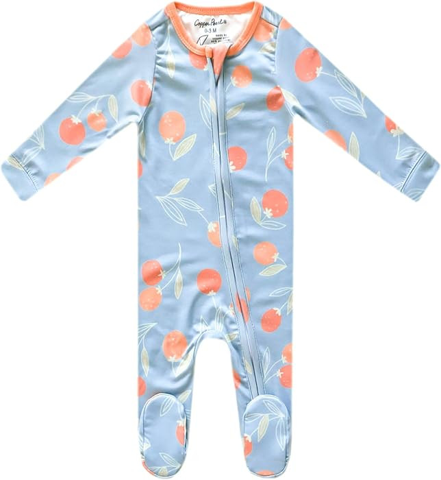 Copper Pearl Zip-Up Footie Baby Pajamas: Ultra-Soft Boys & Girls Pajamas, Premium Knit Fabric in ... | Amazon (US)