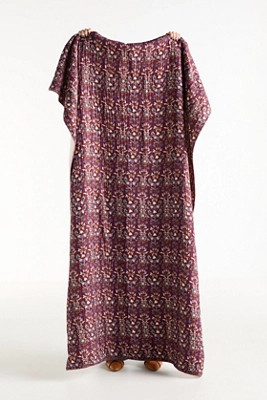 Gauze Cotton Sherpa Floral Printed Throw Blanket | Anthropologie (US)