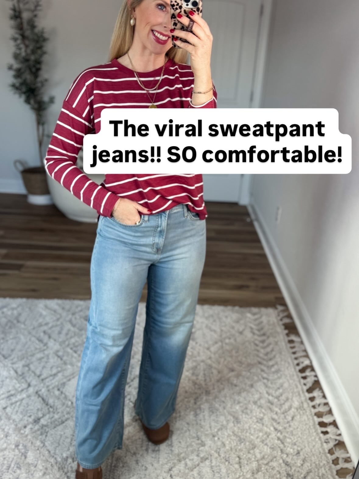The viral sweatpant jeans on sale!

#LTKSaleAlert