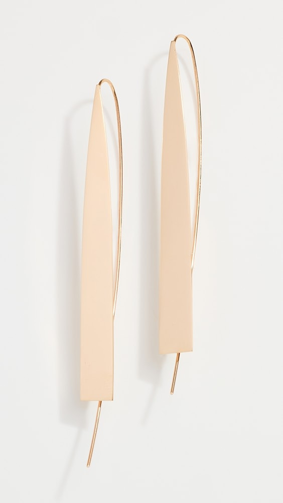 LANA 14k Flat Hooked On Hoops Earrings | Shopbop | Shopbop