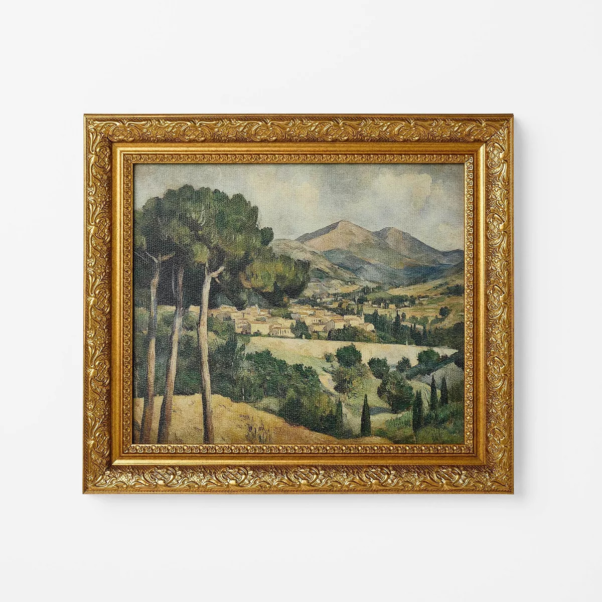 16"x14" Cezanne Inspired Landscape Framed Wall Art - Threshold™ designed with Studio McGee | Target