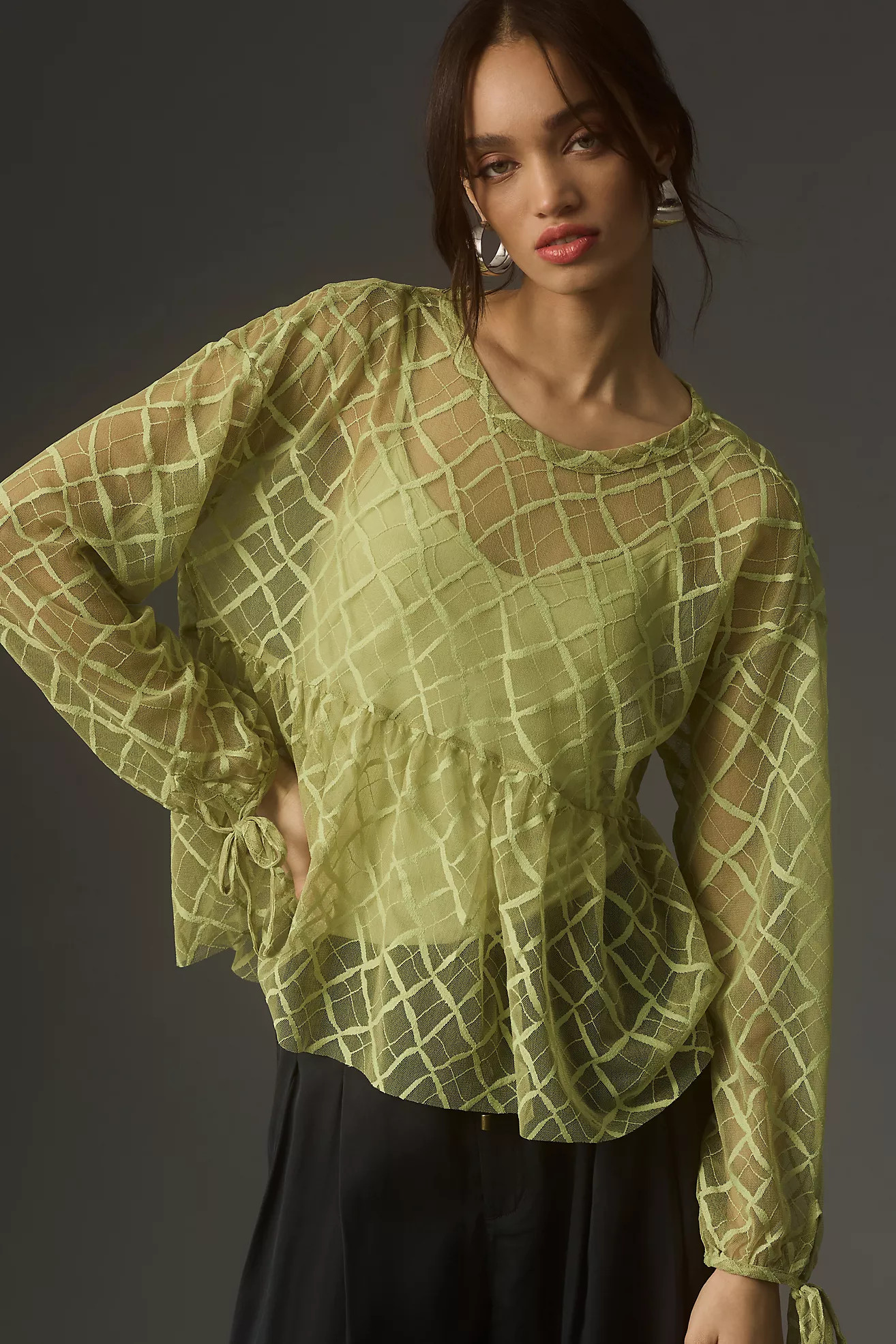 Maeve Sheer Babydoll Layering Top | Anthropologie (US)
