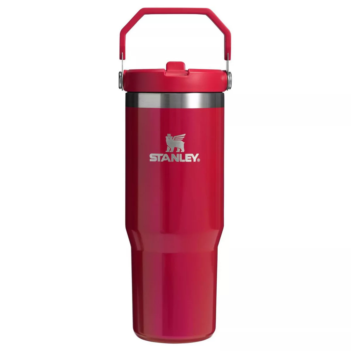 Stanley 30 oz Stainless Steel IceFlow Flip Straw Tumbler Red Delicious - e.l.f | Target