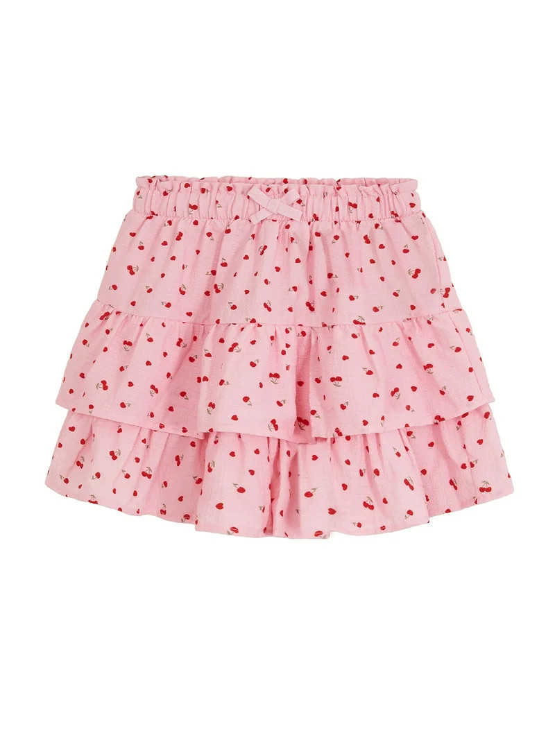 Way to Celebrate Girls' Valentine's Day Tiered Skirt, Sizes 4-18 & Plus | Walmart (US)