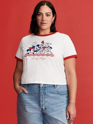 Old Navy x Disney© Graphic Cropped Ringer T-Shirt | Old Navy (CA)