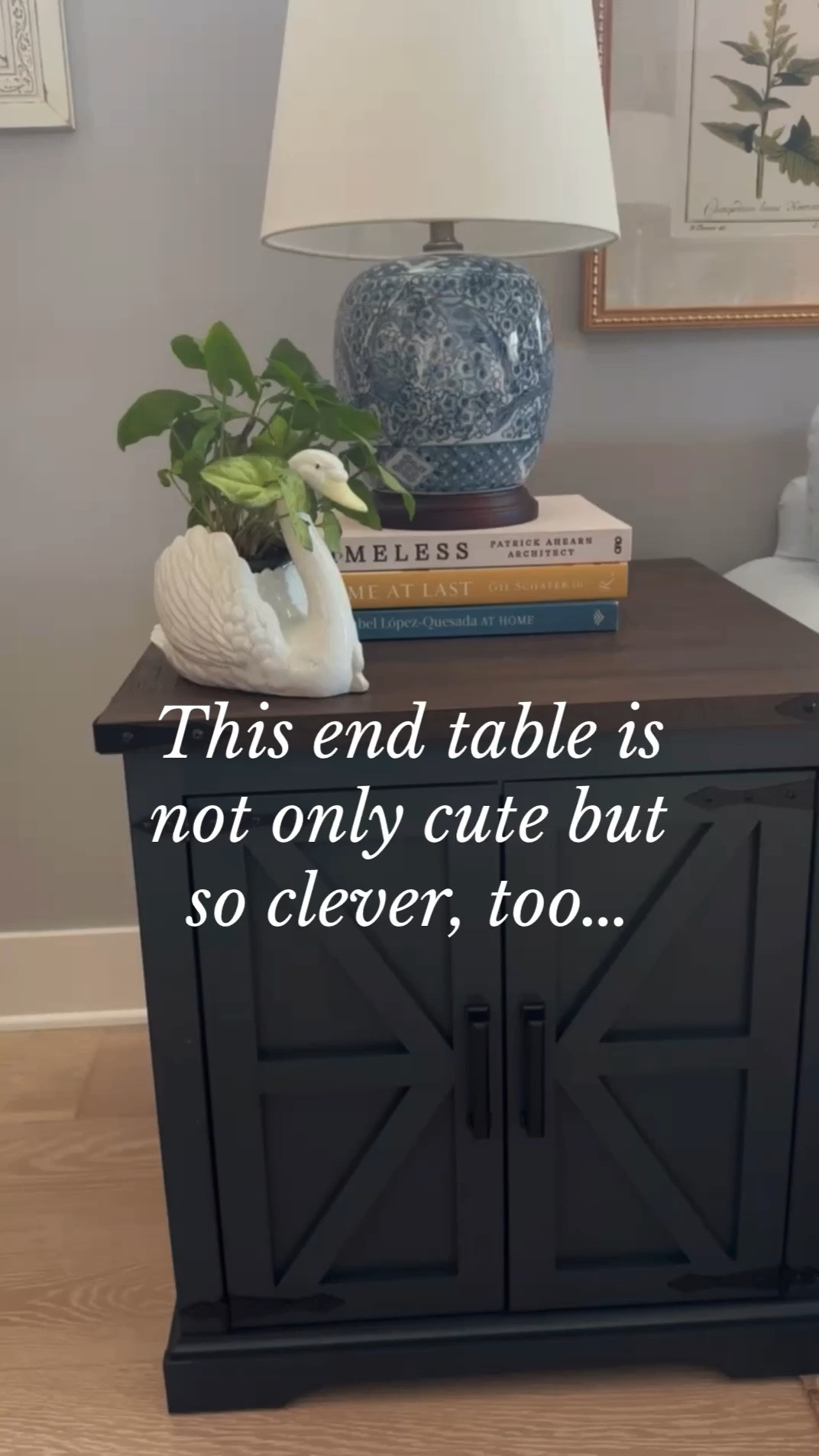 We needed an end table for this room and found this great one at @wayfair! It’s a nice deep shade of navy blue and it has plenty of surface space and storage.

Plus there are electrical plugs and USB sockets built in on the top so you can plug in phones and lamps, etc. So handy!

With Black Friday coming up it’s a good time to shop for deals, your home and the holidays! 🌲 
#wayfair #wayfairpartner #onlyatwayfair



#LTKStyleTip #LTKHome #LTKSeasonal