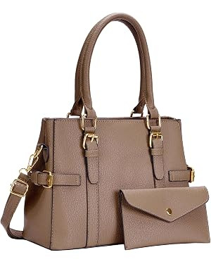 Purses and Handbags Set Fashion Leather Shoulder Tote Work Bag for Women Ladies Top Handle Satche... | Amazon (US)