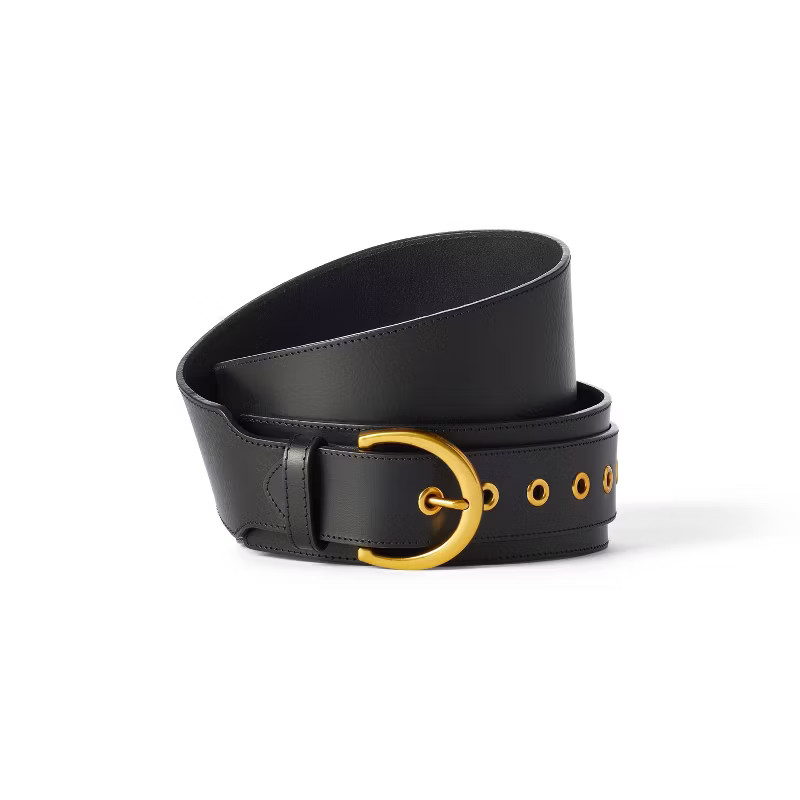 Wide Leather Belt - Sergio Hudson x Target Black | Target