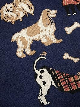 CIDER Women's Fall Cozy Sweaters Cute Sweaters Dog Graphic Long Sleeve Crewneck Soft Knit Casual ... | Amazon (US)