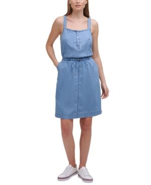 Tommy Jeans Sleeveless Chambray Dress | Macys (US)