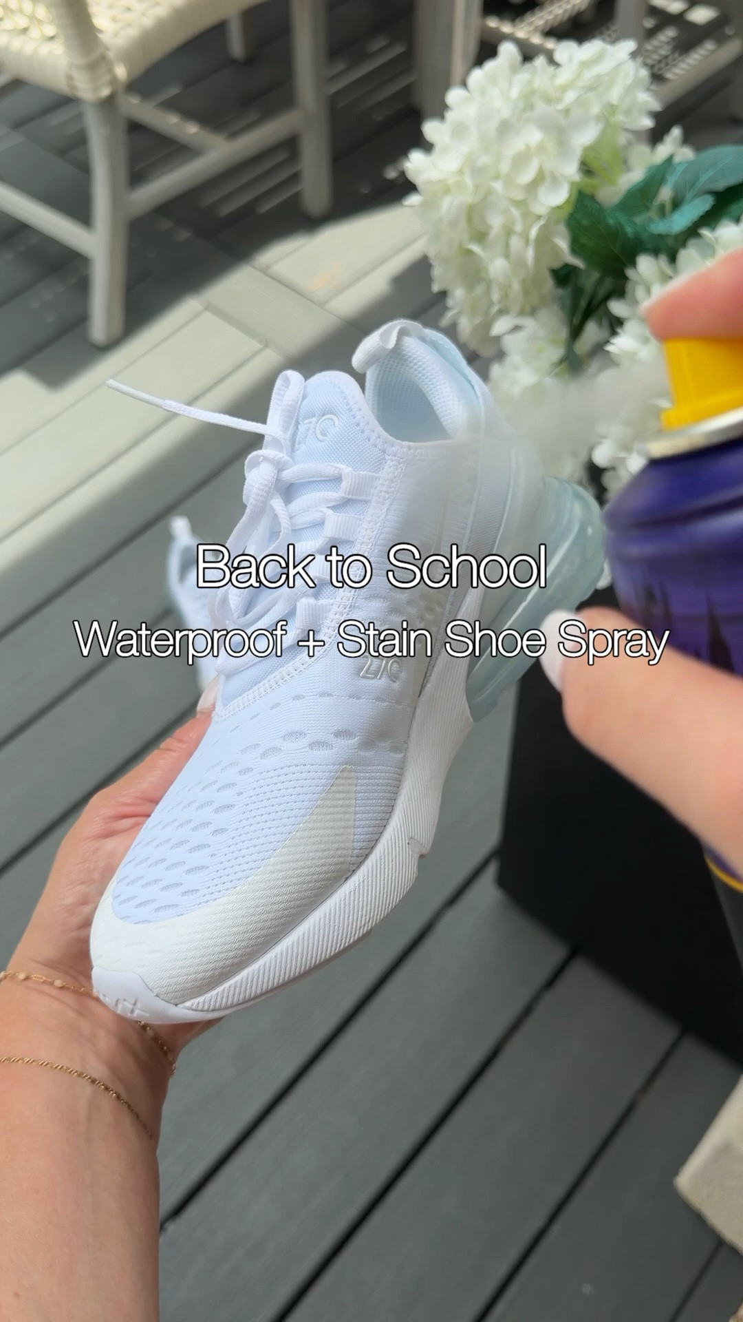 Back to school must have

Bristol chose white sneakers for school so naturally I saw stain city happening.  Time for the best selling shoe stain & waterproof spray protector.