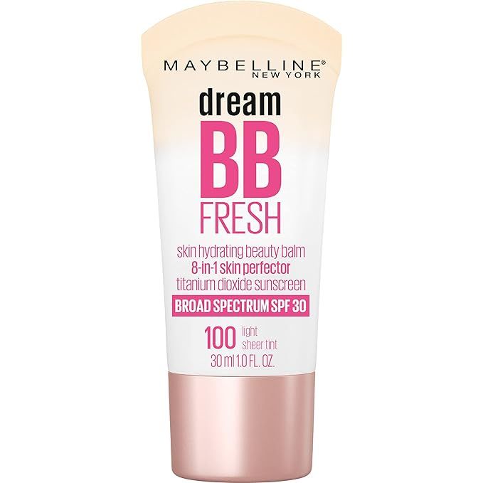 Maybelline New York Dream Fresh Skin Hydrating BB cream, 8-in-1 Skin Perfecting Beauty Balm with ... | Amazon (US)