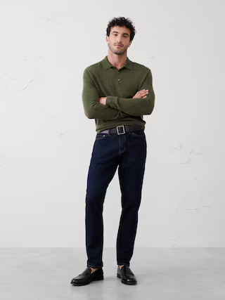 Merino Wool Polo Sweater | Banana Republic Factory