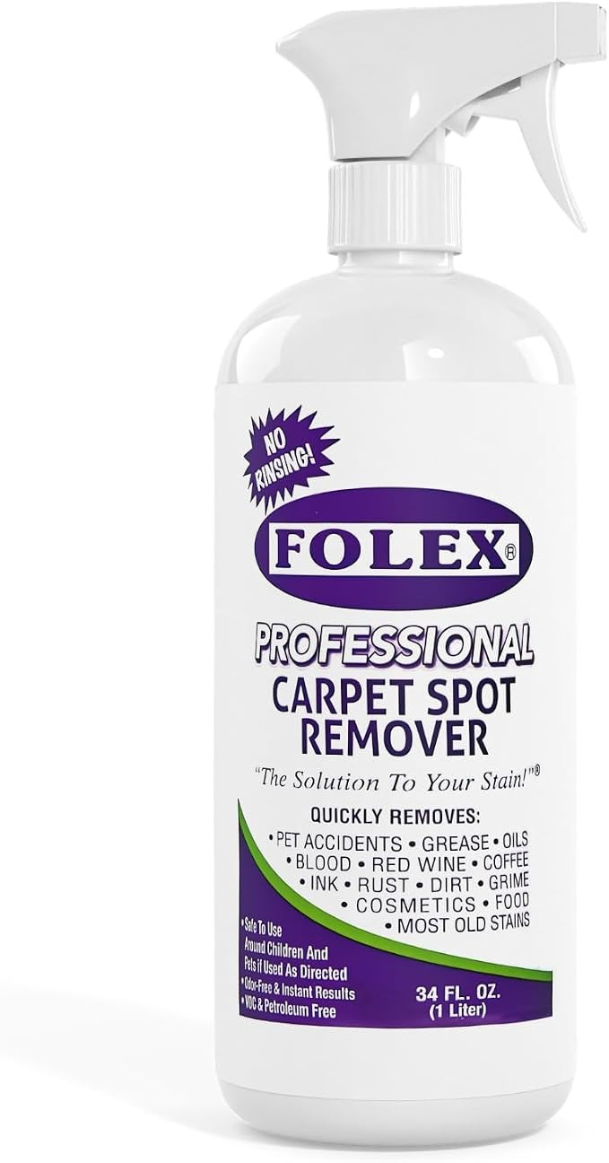 FOLEX Professional Carpet Stain Remover Spray – Stain Remover for Old Stains – Best Remover f... | Amazon (US)