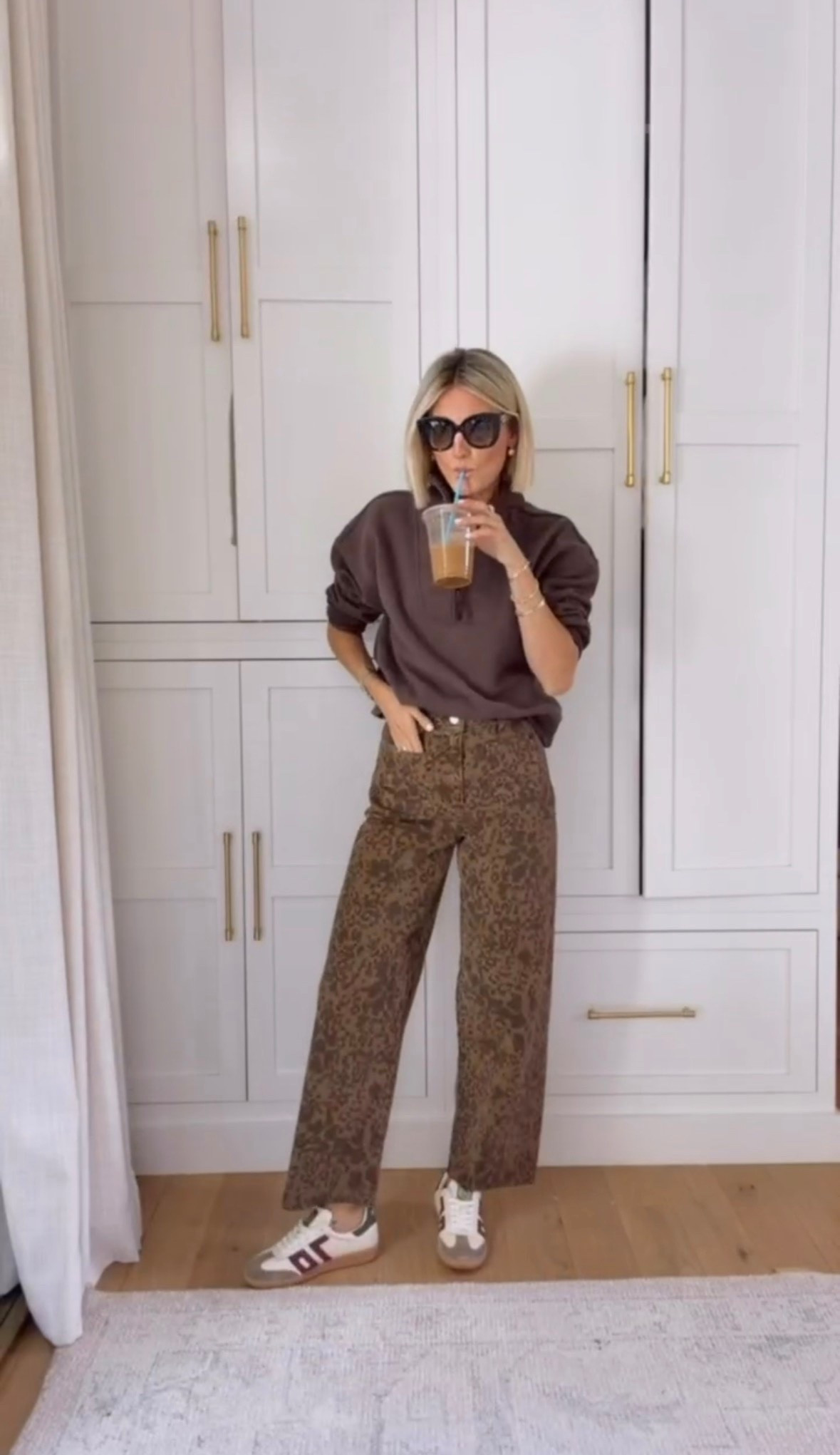 This pullover is sadly out of stock, but I will keep an eye out for when it comes back! Here’s one way to style casually these leopard print jeans! Wearing S/2!

Loverly Grey, fall outfit, leopard print, wide leg jeans, sneakers, pullover, Target

#LTKSeasonal