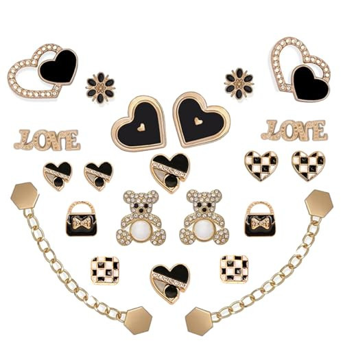 Bling Shoe Charms Shoes Decorations with Bling Chains Fashion DIY Shoe Accessories Shoe Chains for Women Flower Shoe Charms for Girls Shoes Butterfly Jewelry Decorations for Party Favors Holiday Gifts | Amazon (US)