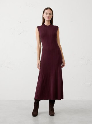 Ribbed Maxi Sweater Dress | Banana Republic Factory