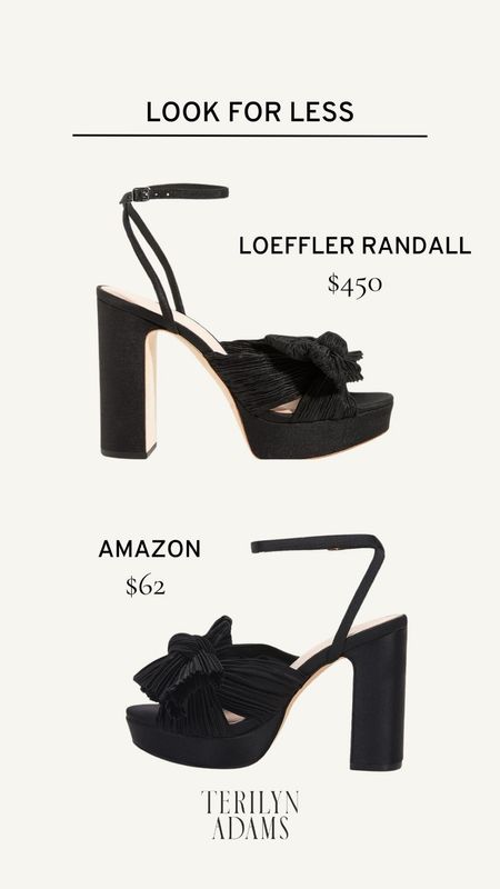 Love the look of the famous Loeffler Randall platform heels? These black bow platform heels from Amazon are under $100 and the perfect look for less. I own the LR pair and can’t say enough great things about the quality, fit, and feel though. I’ve never had more comfortable heels, so they are TOTALLY worth the splurge if you’re in the market. 

#LTKshoecrush #LTKfindsunder100 #LTKSeasonal