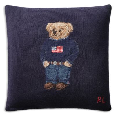 Ralph Lauren Polo Bear Wool Decorative Throw Pillow, 20" x 20"  | Bloomingdale's Ralph Lauren Hom... | Bloomingdale's (US)