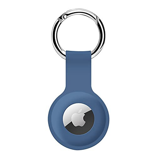 Holder Case for AirTag/New airtag 2 Ultra Light Silicone Sleeve for AirTags Durable Anti-Scratch Protective Skin Cover with Anti-Losing Keychain Ring Accessory for Apple AirTags 2021 2026 Navy | Amazon (US)