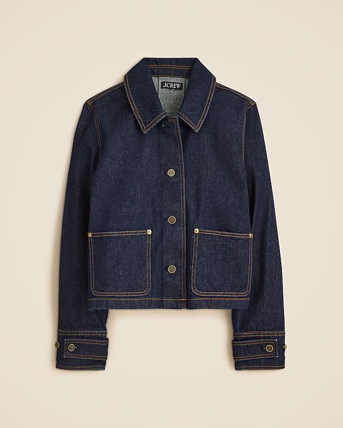 Cropped Barn Jacket™ in denim | J. Crew US