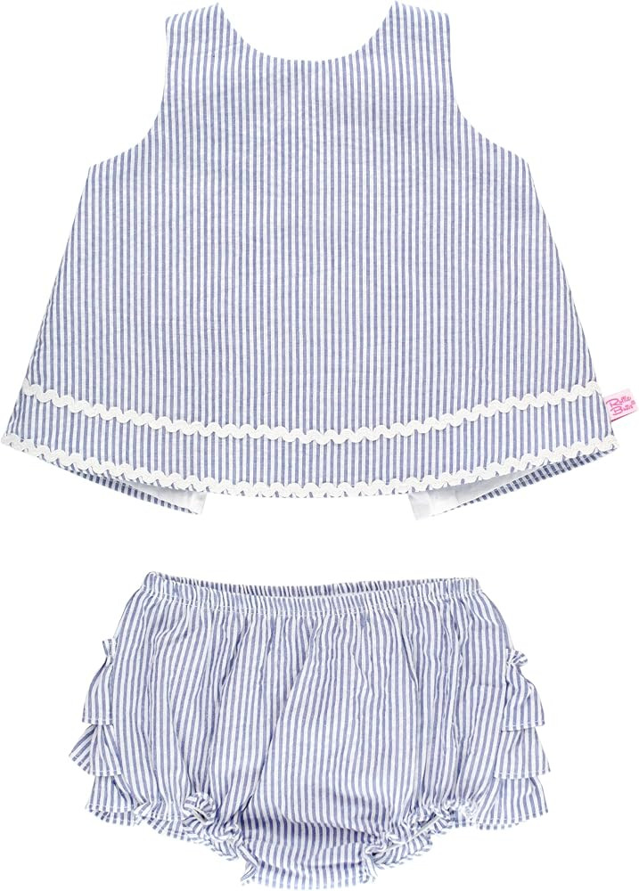 RuffleButts Baby/Toddler Girls Swing Top & Bloomer Coordinated Set | Amazon (US)