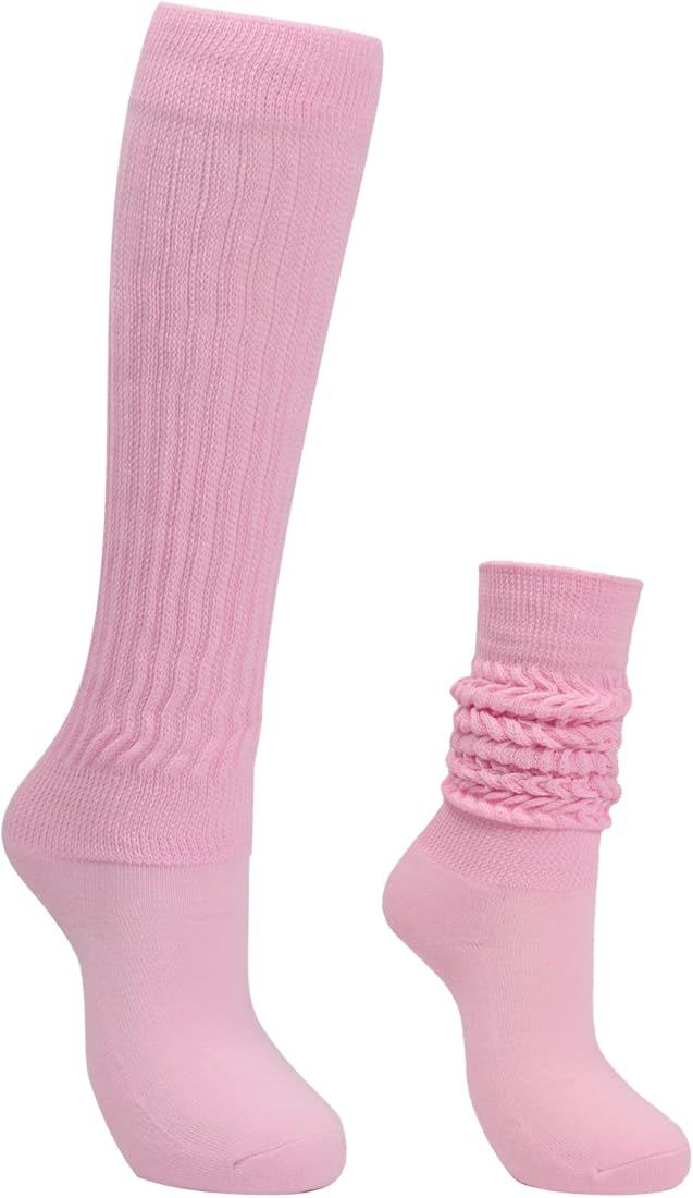 Intgoodluckycc Slouch Socks for Women, Chunky Stacked Scrunch Socks | Amazon (US)
