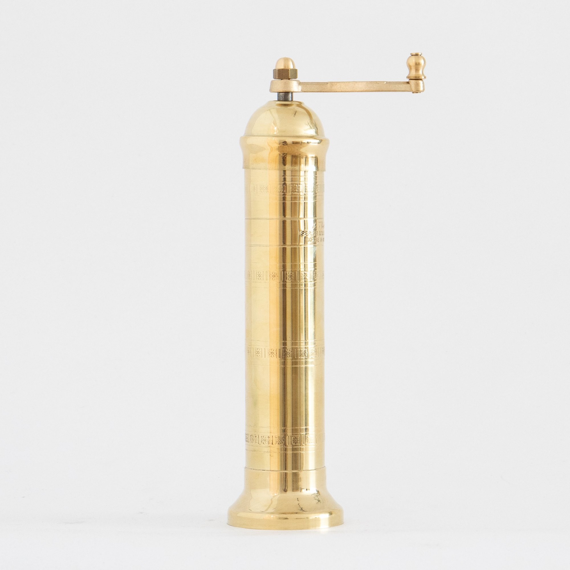 Brass Salt Mill 9" | The Vintage Rug Shop