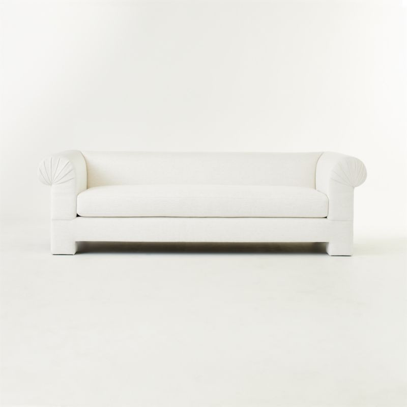 Straight Rolled-Arm Sofa + Reviews | CB2 | CB2