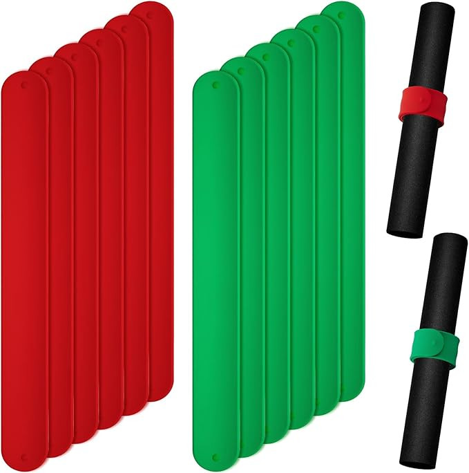 24 Pcs Wrapping Paper Roll Holder Clips Holiday Flip Wraps Silicone Covered Metal Strips Stabiliz... | Amazon (US)