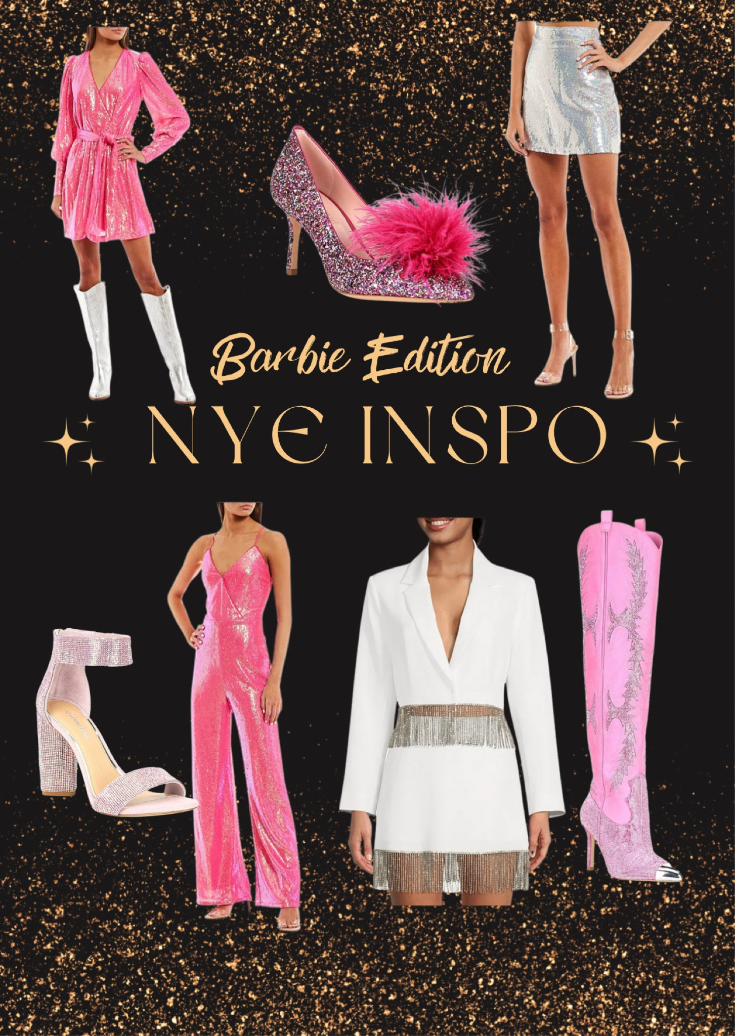  NYE outfit inspiration-Barbie edition//barbiecore//pink//feathers 

#LTKHoliday #LTKshoecrush #LTKSeasonal