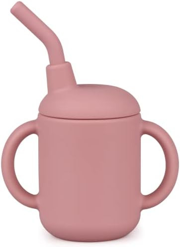 Mintlyfe Baby Sippy Cup, Silicone Trainer Cup Toddler for Boys and Girls, Training Straw Cup, Unb... | Amazon (US)