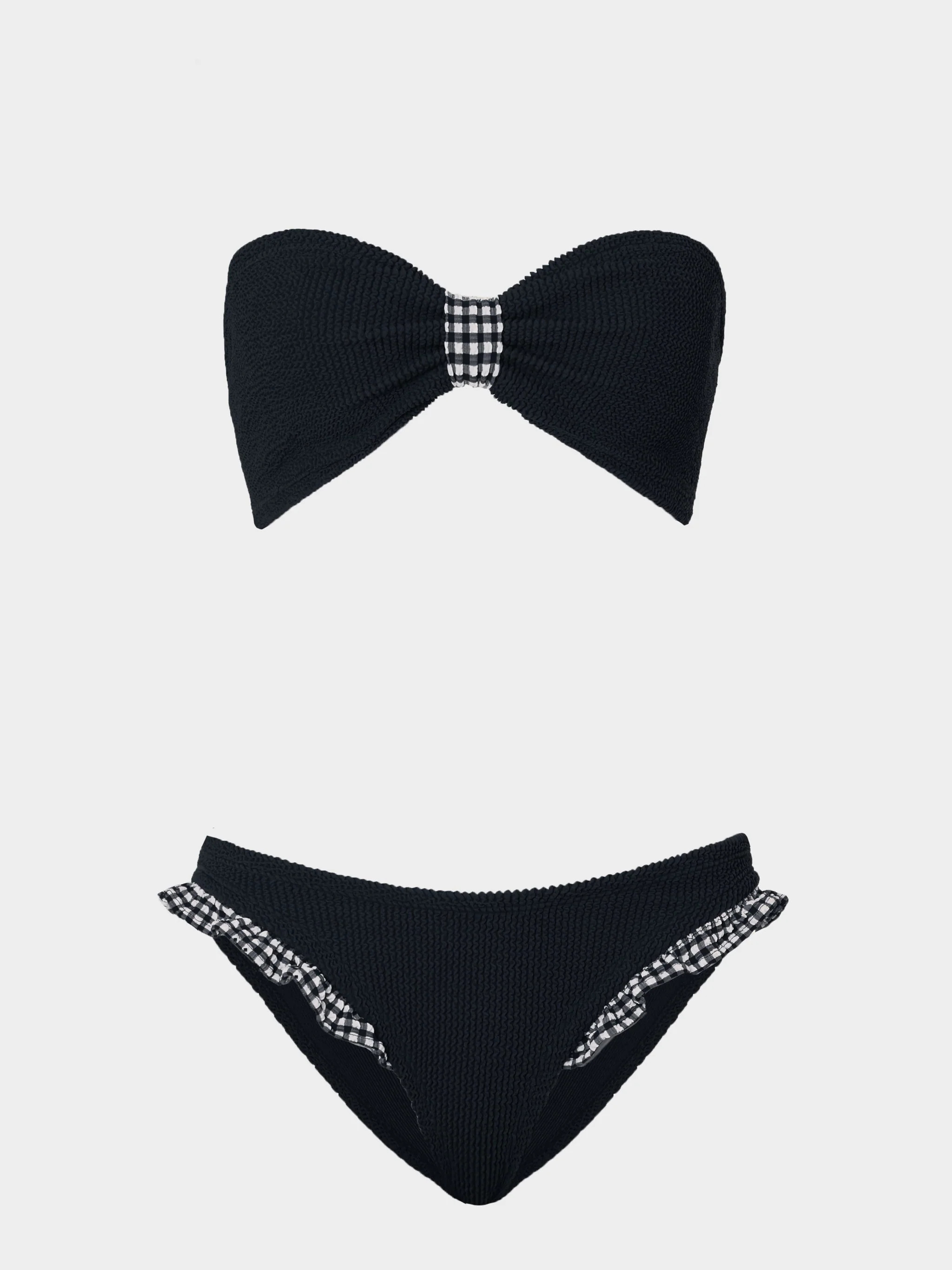 Jean Bikini - Black Gingham | HUNZA G