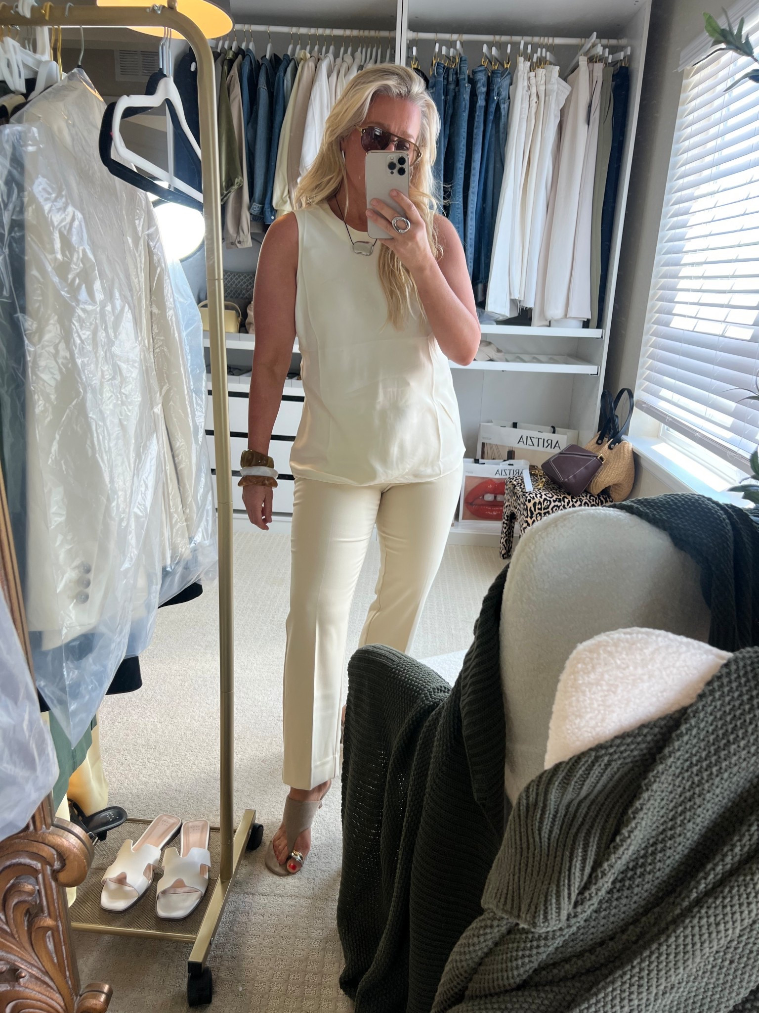  ✨Tap the bell and ❤️ for over 40 fashion, midlife style, midsize fashion and luxury looks for less. 

These outfit ideas are tailored for midlife, midsize women who want to feel stylish, confident, and comfortable:

1. Work or Creative Office Setting
Style it with:

Tailored white or oatmeal blazer

Neutral block heels or sleek loafers

Minimal gold jewelry

Structured tote

The butter yellow adds a soft pop of color while the satin texture keeps the look polished—great for creative meetings or casual corporate settings.

2. Brunch with Friends
Style it with:

Light denim jacket over your shoulders

Espadrille wedges

Woven tote

Gold hoop earrings & soft waves

Chic and easygoing, this look gives effortless style with just enough shine for sunny mornings.

3. Outdoor Summer Concert or Market
Style it with:

Flat leather sandals

Crossbody bag

Raffia hat or sunglasses

Stacked bangles

The loose silhouette is perfect for walking, dancing, or browsing stalls while staying cool and comfortable.

4. Vacation Dinner by the Water
Style it with:

Neutral strappy block heels

Statement earrings

Linen wrap or scarf

Beachy waves or a low bun

The satin glows in golden hour light—ideal for al fresco dining or a coastal sunset stroll.

5. Date Night or Casual Dinner Party
Style it with:

Sheer kimono-style duster or printed lightweight cardigan

Kitten heels or embellished slides

Delicate layered necklaces

Warm-toned lipstick

Romantic, relaxed, and just elevated enough to make you feel special without overdoing it.

👑"Helping you look good, feel good!" - Lindsey Denver


Over 40 mom, over 50, midlife, midsize fashion, size 10, size 12, size 8, ootd, perimenopause, gen X, body confidence, over 45, outfit inspiration, mom outfit 

Follow my LTK @Over40andmidlife on the @shop.LTK app to view this post and get my exclusive app-only content!

#liketkit #LTKStyleTip #LTKMidsize #LTKOver40
@shop.ltk
https://liketk.it/5dbhr