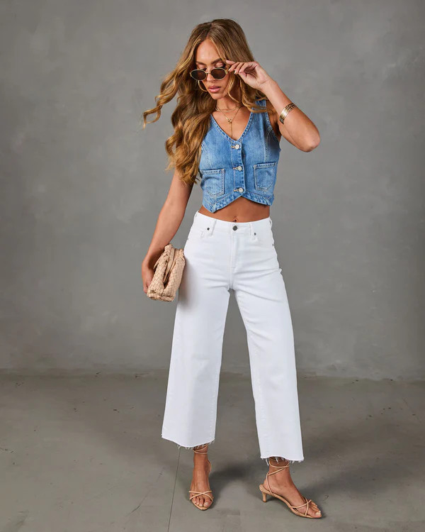 Classic Legacy Cropped Denim Vest | VICI