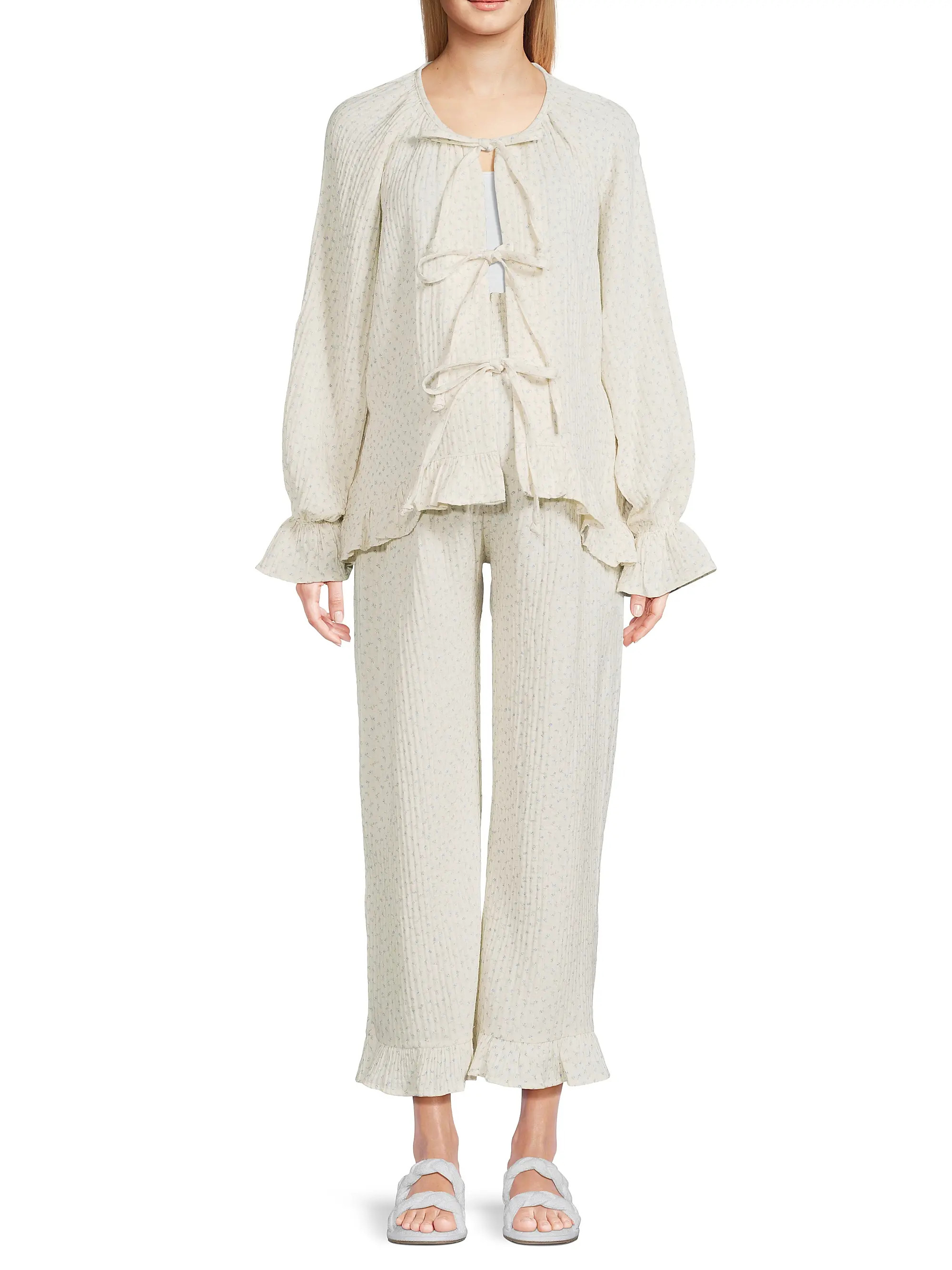 Cozy Tie Muslin Lounge Set | Saks Fifth Avenue