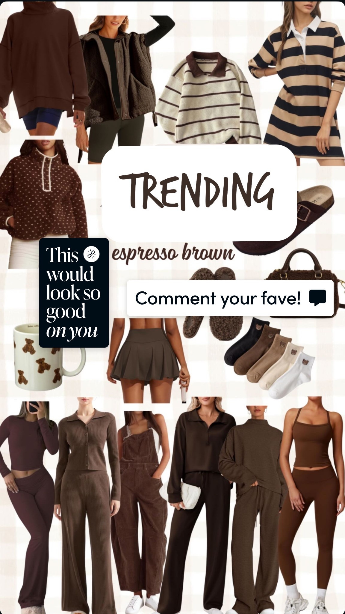 Trending thanksgiving chocolate brown and teddy favs! 🐻🍂👝🟤🟫🤎

+ 
https://walmrt.us/4qPcbjT 

#LTKHoliday #LTKFindsUnder50 #LTKPetite