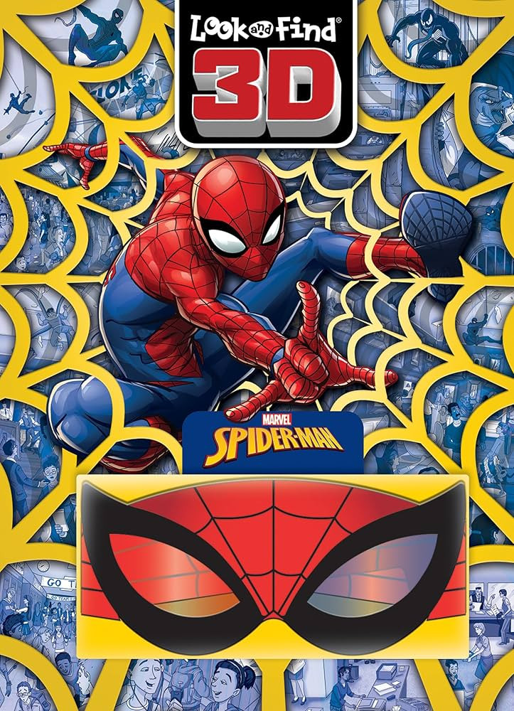 Marvel Spider-man 3D Look and Find Activity Book! - Spidey 3D Glasses Included! - PI Kids | Amazon (US)