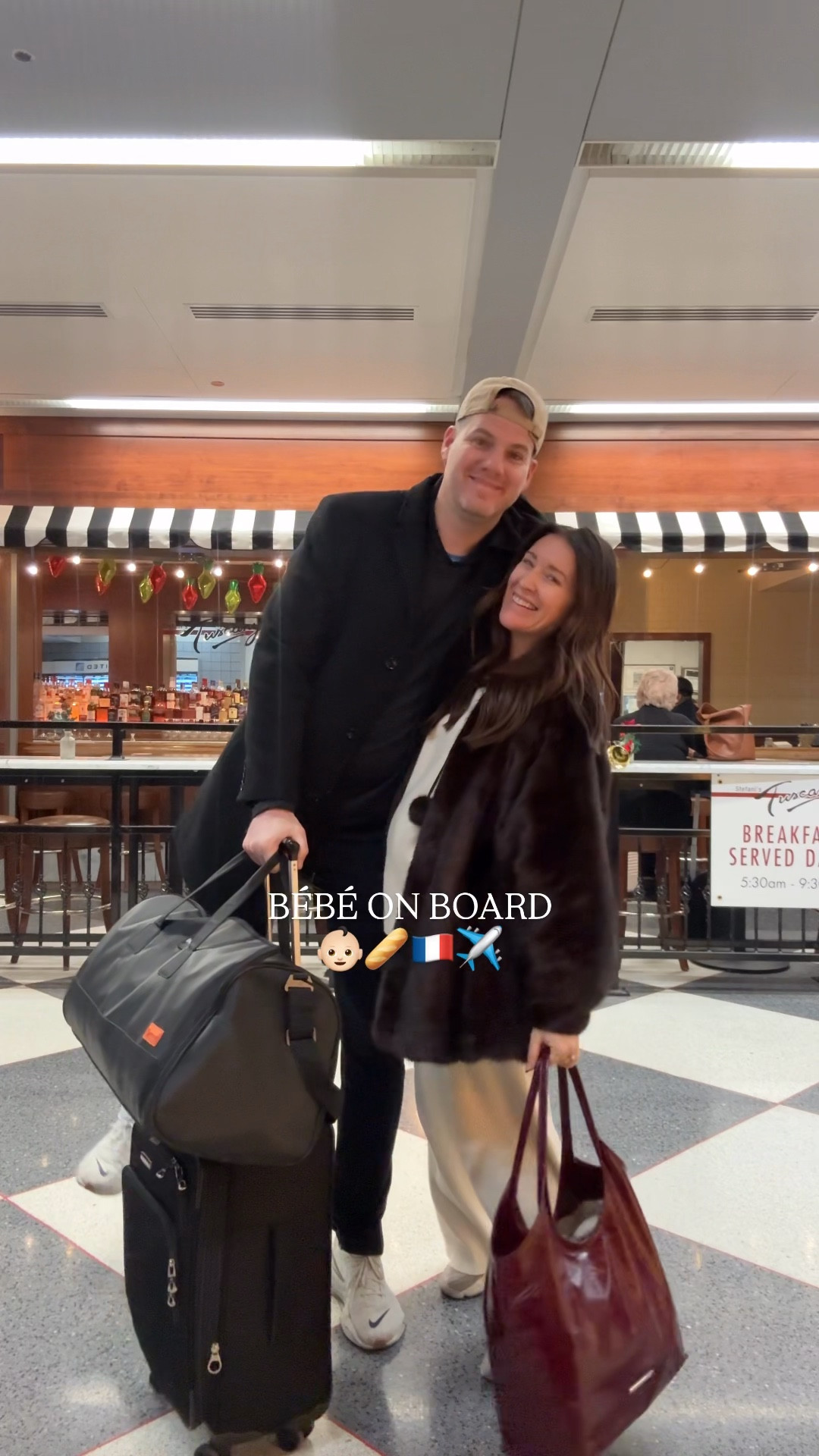 Travel airport outfits- I’m wearing size small in sweater and pants at 24 weeks pregnant! 

#LTKBump #LTKTravel