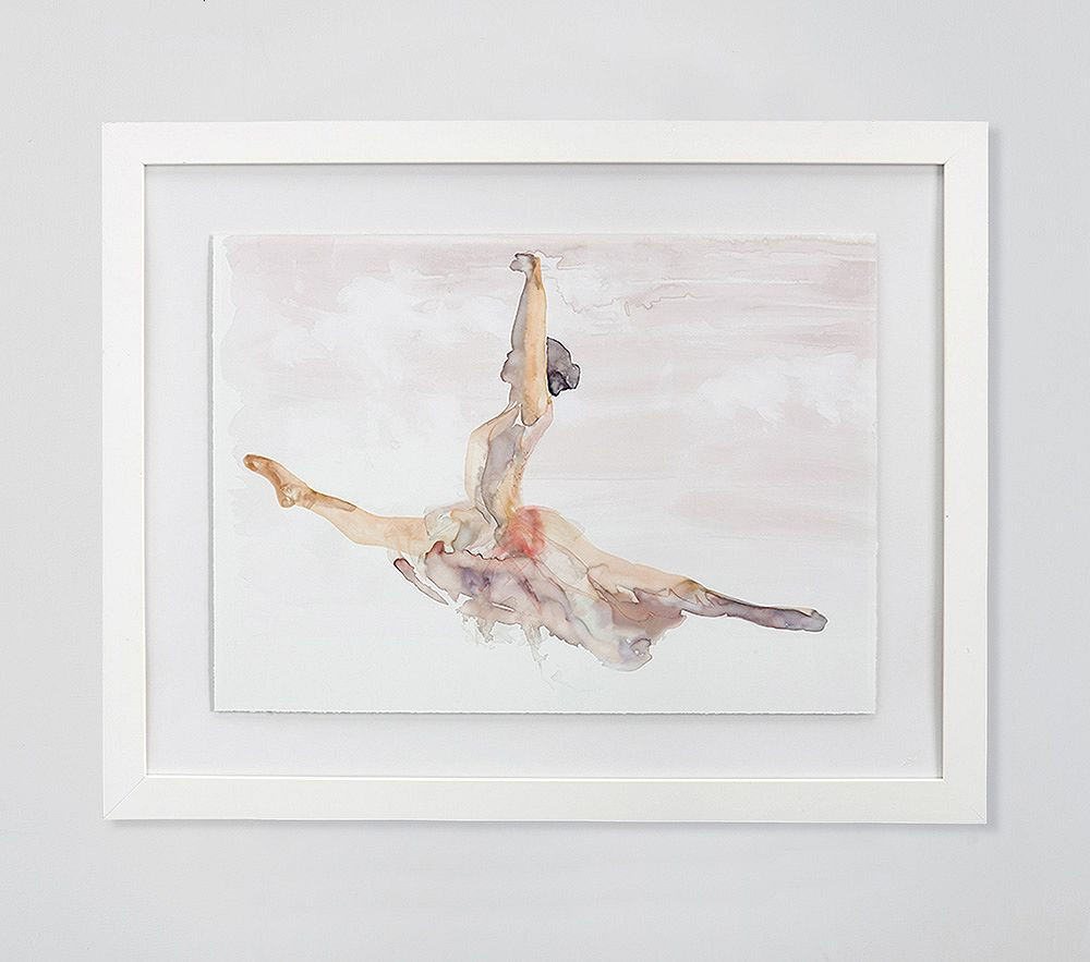 Ballet Grand Jete Framed Art | Pottery Barn Kids