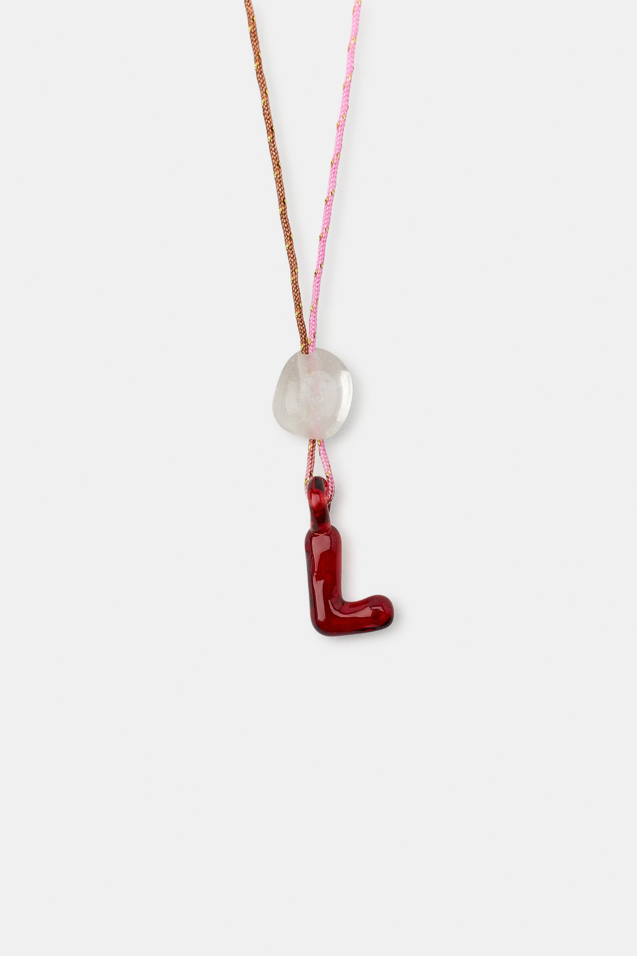 INITIAL CORD NECKLACE | Zara US