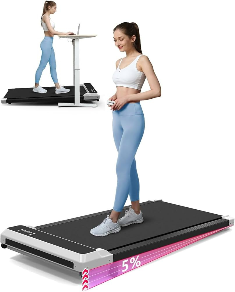 Walking Pad Treadmill with Incline,Under Desk Treadmill with Incline 2 in 1 for Walking and Joggi... | Amazon (US)