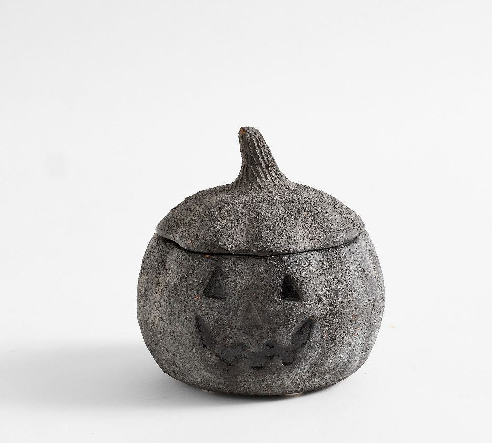 Terracotta Jack O'Lantern Candle - Autumn Amber | Pottery Barn (US)