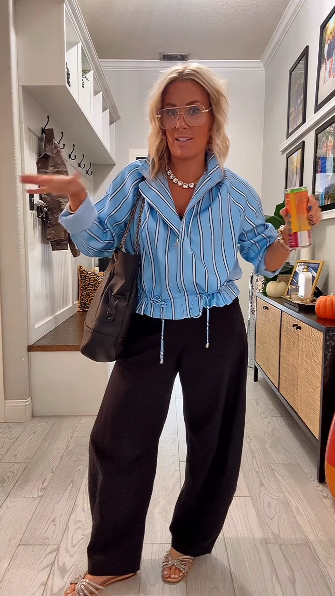 Obsessed with this fit I threw together last minute for a podcast! All from Amazon 
Size small