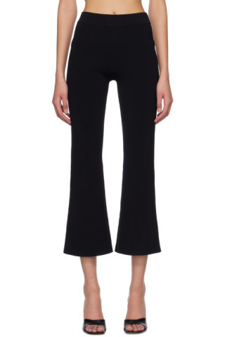 Black Estella Trousers | SSENSE
