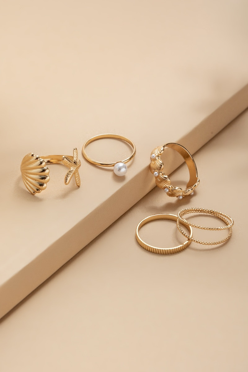 Jane Starfish Ring Set | Francesca's