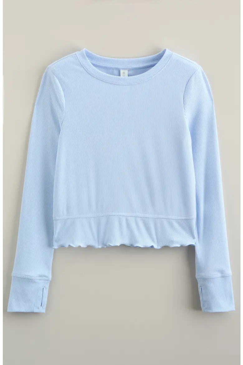 Kids' Grace Long Sleeve Rib T-Shirt (Women) | Nordstrom | Nordstrom